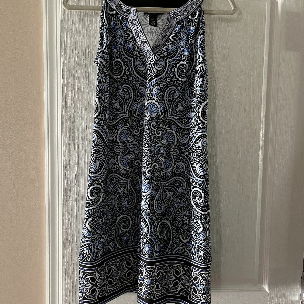 Blue Paisley Dress
